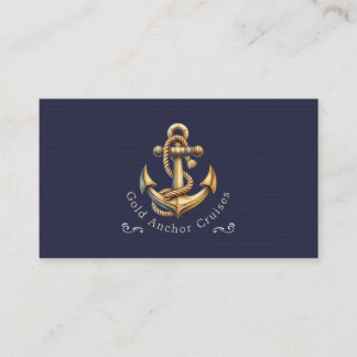 Carte De Visite Golden Anchor Business Card