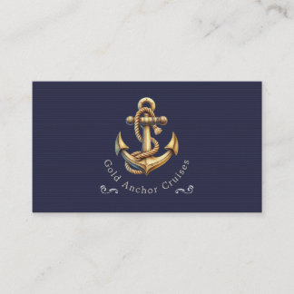 Carte De Visite Golden Anchor Business Card