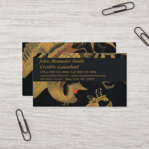 Carte De Visite Golden Bird Classic japonais Antique