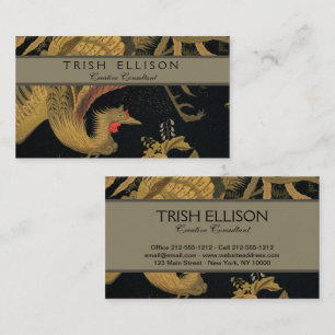 Carte De Visite Golden Bird Classic japonais Antique