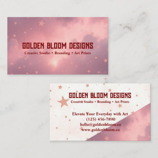 Carte de visite Golden Bloom