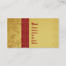Golden business card 2 sided printed
