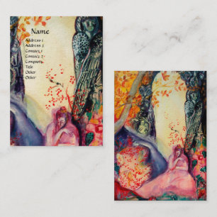 Carte De Visite GOLDEN DREAM Yoga Instructeur, Méditation Jardin Z