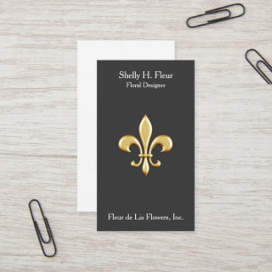 Carte De Visite Golden Fleur De Lis