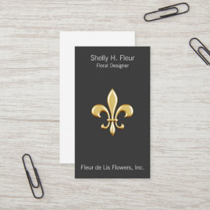 Carte De Visite Golden Fleur De Lis