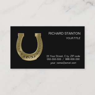 Carte De Visite Golden horseshoe