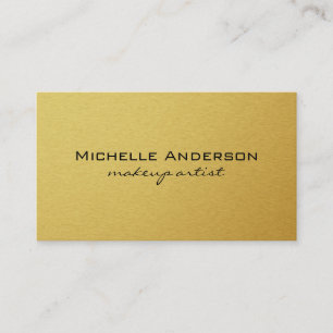 Carte De Visite Golden minimaliste