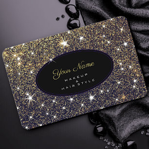 Carte De Visite Golden Parties scintillant Stars Élégant Luxe Styl