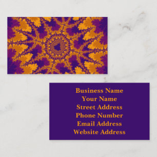 Carte De Visite Golden Purple Core