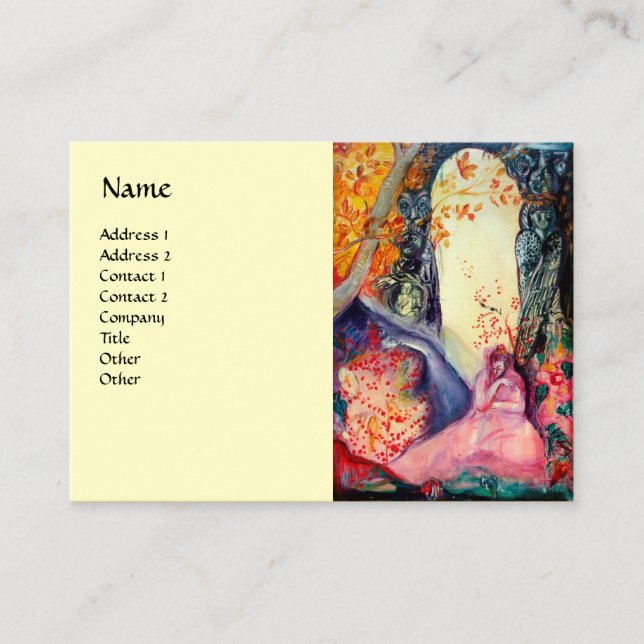 Carte De Visite GOLDEN RÊVE Yoga Instructeur Méditation Jardin Zen (Devant)