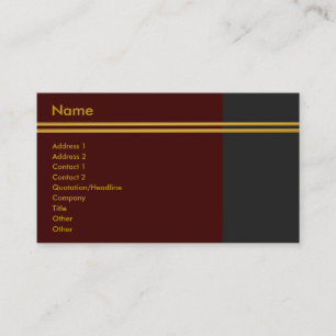 Carte de visite Golden Stripes