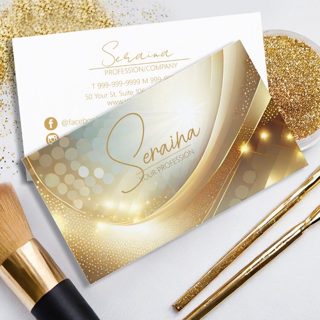 Carte De Visite Golden Wave Highlights ID1038 (Créateur téléchargé)