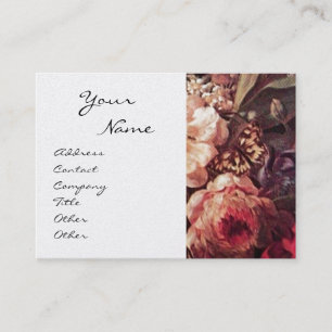 Carte De Visite GOLDFINCH, ROSES ROSES ROSES ROSES, BETTERFLY Flor