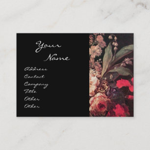 CARTE DE VISITE GOLDFINCH, ROSES ROSES ROSES ROSES ET BOUTEILLE