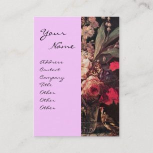 Carte De Visite GOLDFINY, ROSES ROSES ROSES ROSES ET Lilac Floral