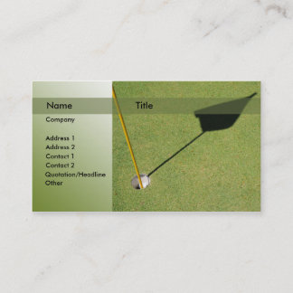 Carte De Visite Golf