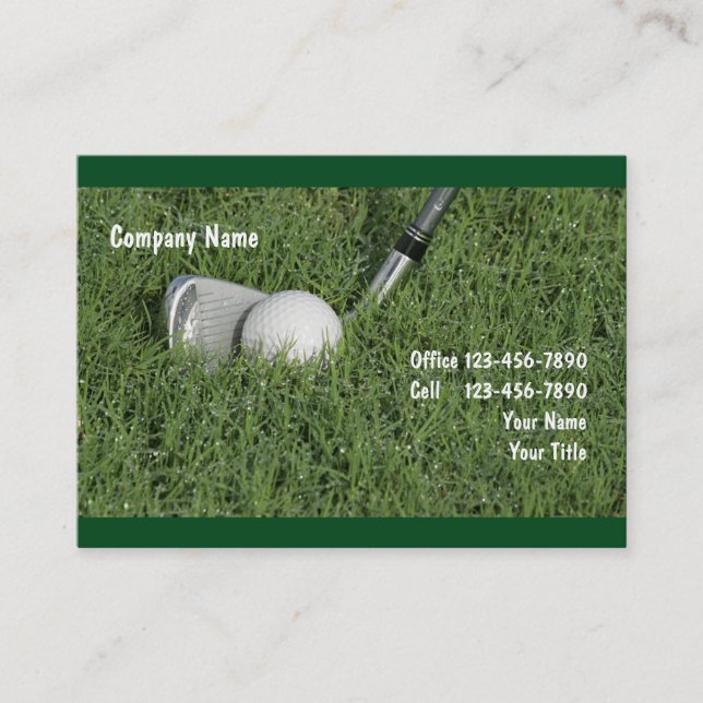 Carte de visite Golf (Devant)