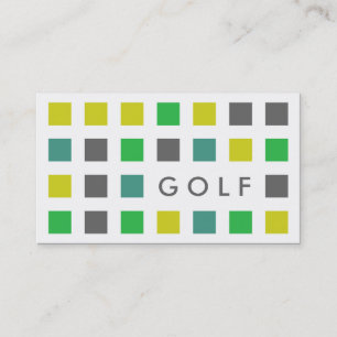 Carte De Visite GOLF (carrés modernes)