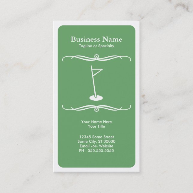 Carte De Visite golf de mod (Devant)