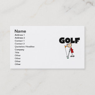 Carte De Visite Golf FÉMININ