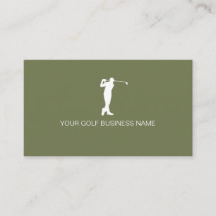 Carte De Visite Golf professionnel moderne personnalisé