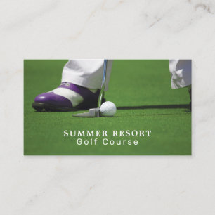 Carte De Visite Golf Putt, Golf Club, Golfeur, Golf Coach