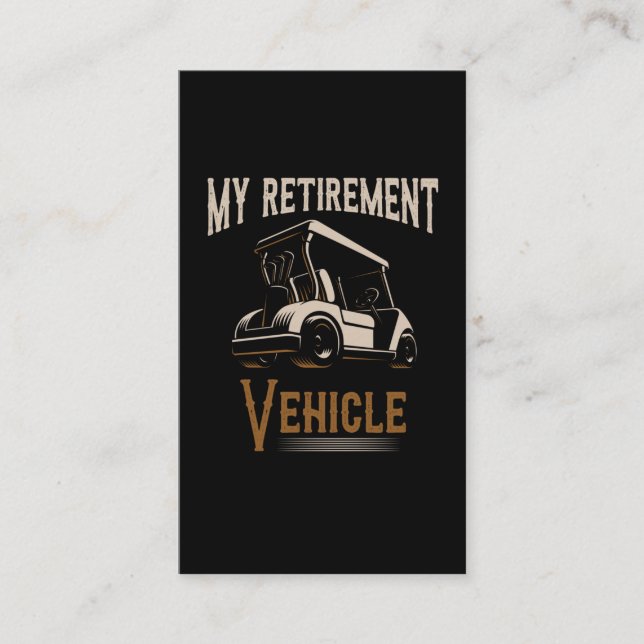 Carte De Visite Golf Retraite Golf Club Golf Golf Retraité (Devant)