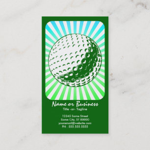 Carte De Visite golf : rétros rayons :