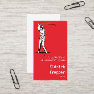 Carte De Visite Golfeur