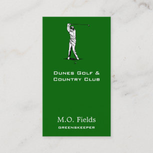 Carte De Visite Golfeur