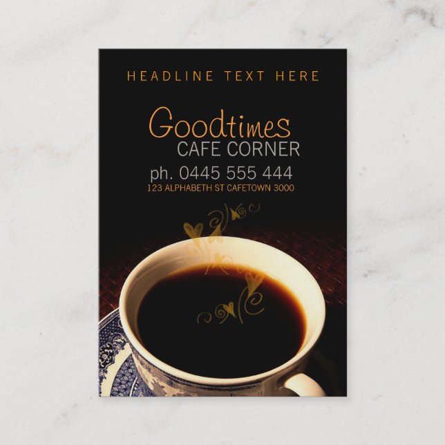 Carte de visite Goodtimes Coffee (Devant)