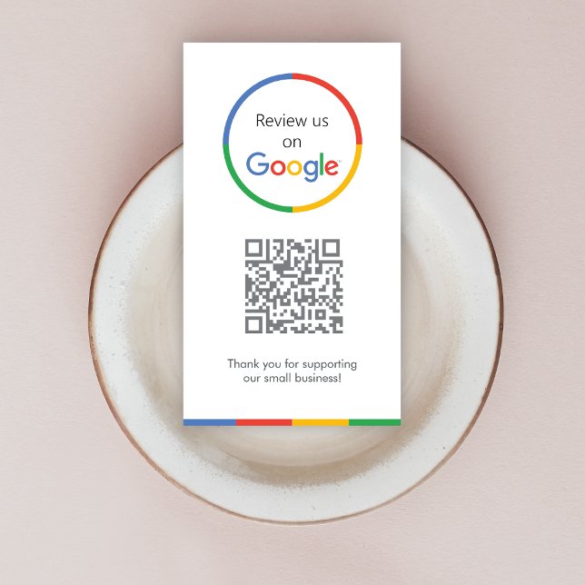 Carte De Visite Google Avis | Business Review Link QR Code (Gain Google reviews & grow your business with these editable rating request business cards.)