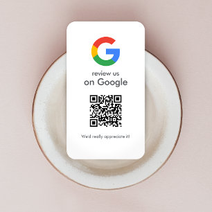 Carte De Visite Google Avis   Business Review Link QR Code