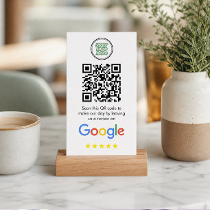 Carte De Visite Google Avis Code QR de lien de révision d'entrep