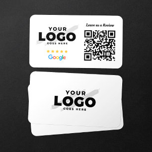 Carte De Visite Google Avis QR Code Business Review Link 5 Star