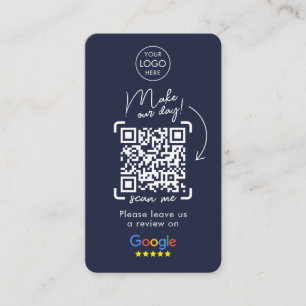 Carte De Visite Google Avis   Revue de l'entreprise   QR Code Busi