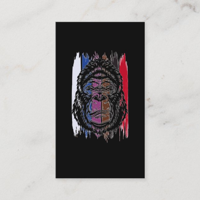 Carte De Visite Gorilla Martial Arts Jiu Jitsu Fighter (Devant)
