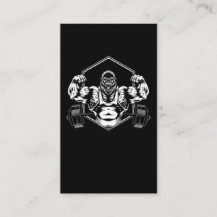 Carte De Visite Gorilla Poids Levant Motivation