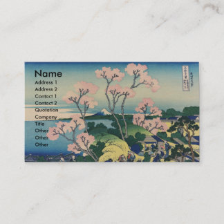 Carte De Visite Goten-yama Hill Hokusai Art japonais