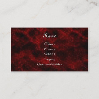 Carte de visite gothique de Velvet rouge
