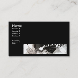 Carte De Visite Goutte argent noir