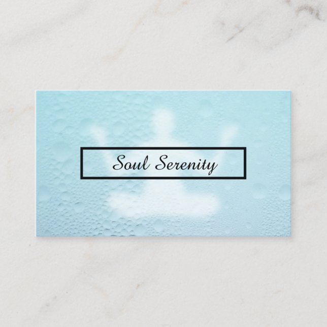 Carte De Visite gouttes d'eau méditation (Devant)