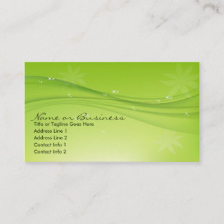Carte De Visite grâce verte