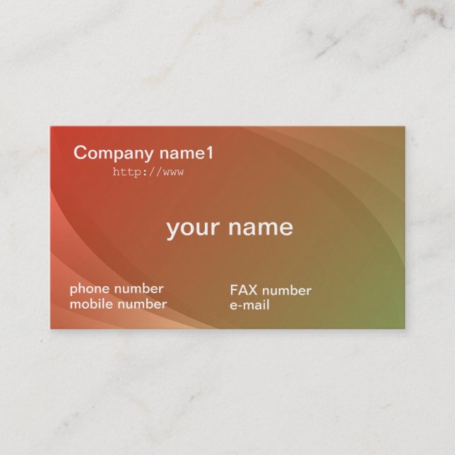 Carte De Visite gradation business cards (Devant)