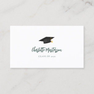 Carte De Visite Graduation 2025 Script Grad Name