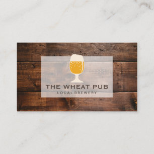 Carte De Visite Grain de bois