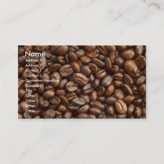 CARTE DE VISITE GRAINS DE CAFÉ