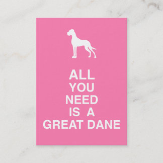 Carte De Visite Grand Danois