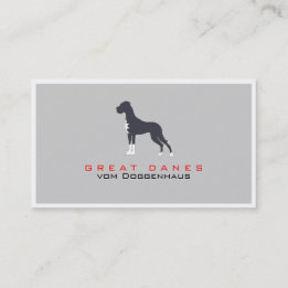 Carte De Visite Grand Danois professionnel