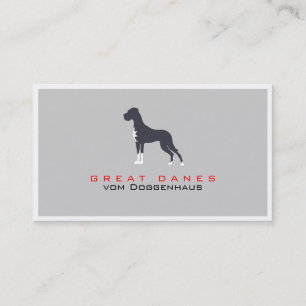 Carte De Visite Grand Danois professionnel